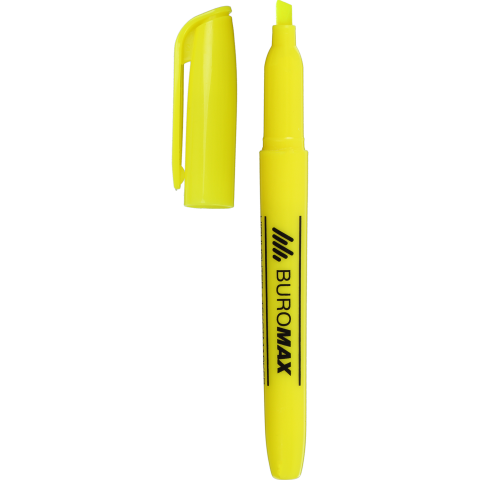 Маркер BUROMAX Jobmax текстовий (BM.8903-08), жовтий